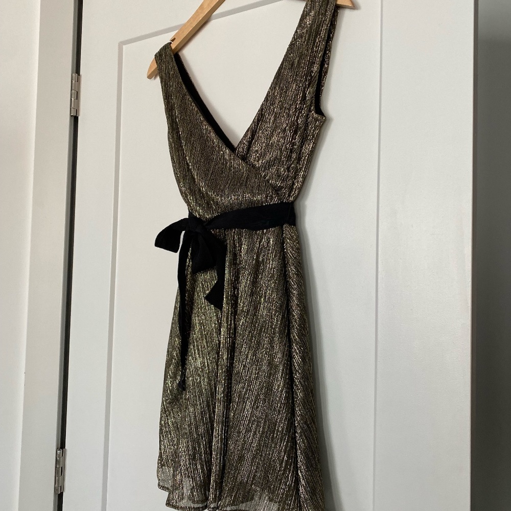 BR | Gold Sparkly Mini Dress